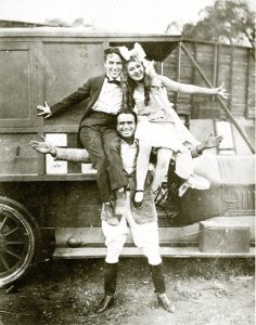Charles Chaplin, Mary Pickford and Douglas Fairbanks in 1918