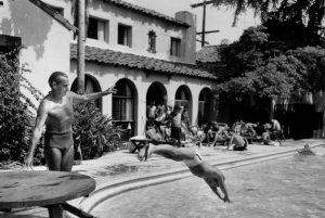 Garden of Allah swimming pool, 1940's