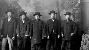 Chinese men in Los Angeles, late 19th or early 20th century