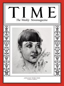Anna May Wong, Time Magazine cover 1928