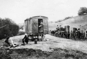Wagons in the Cahuenga Pass, 1892