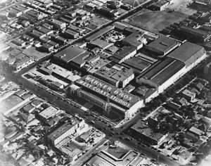 Warner Brothers studio lot, Hollywood, 1930. The Dream Factory