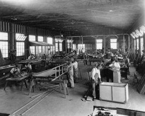 The Mill and Carpenter shop at United Artist Studios. These skilled craftsman would build Greek Palaces, Arabian Mosques to French Villages