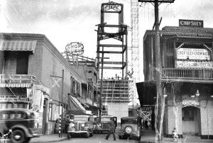 Los Angeles Union Station under construction in Chinatown