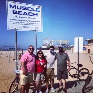The original Muscle Beach, in Santa Monica