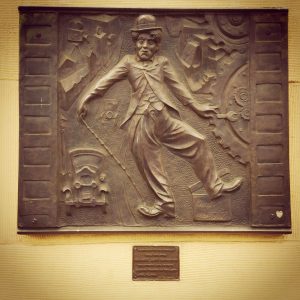 Chaplin at Roosevelt Hotel in Hollywood