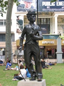 Statue of Charles Chaplin in Leicester Square, London