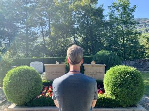 Charles Chaplin's grave in Switzerland