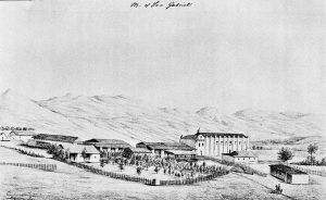 Mission San Gabriel, 1856, by Henry Miller