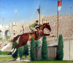 Takeichi Nishi with Uranus at the 1932 Summer Games