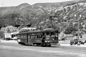 Pacific Electric Red Car, Cahuenga Pass, c1932