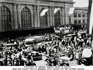Olympic Spectators at Central Station, 1932