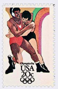 Commemorative stamp for 1984 LA Olympic Games
