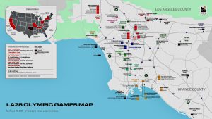 LA28 Olympic Games Map