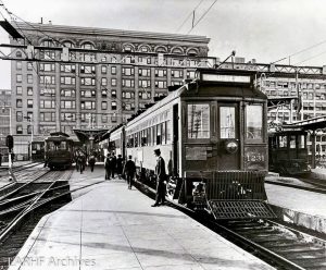 Pacific Electric railyard in downtown LA